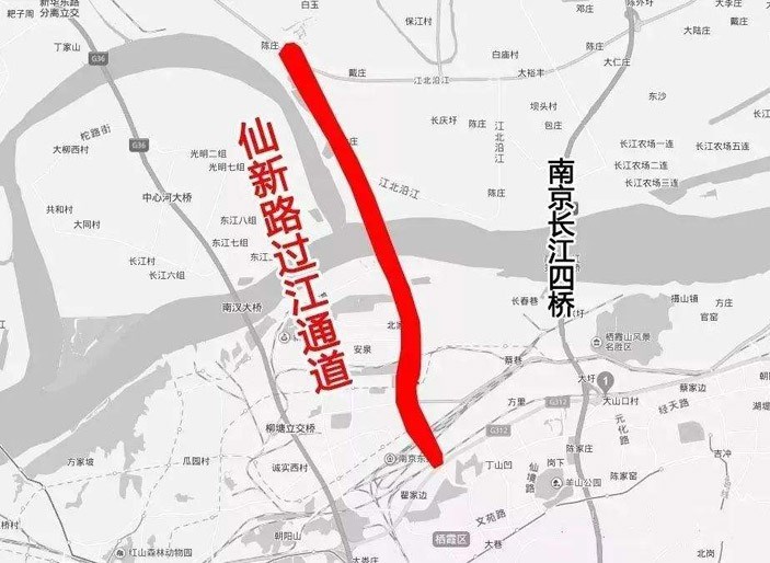 仙新过江通道拟12月份开建隧道加桥梁直达江北